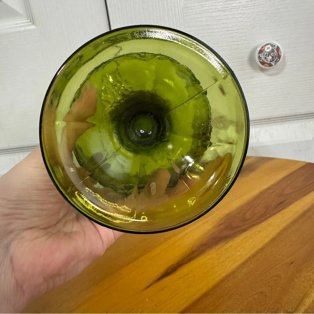 Indiana Glass green colony harvest compote candy dish‎
